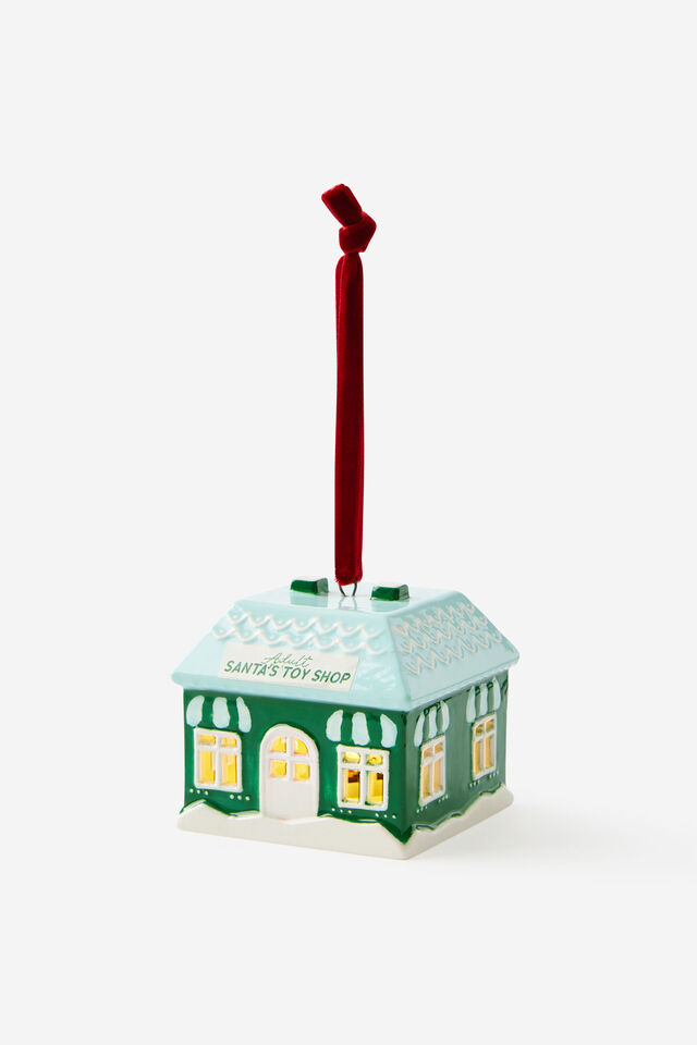Light Up Tree Ornament, SANTAS TOY SHOP