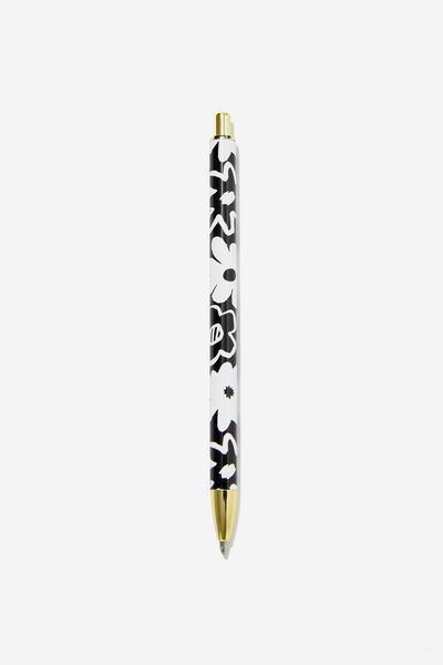 Arlow Pen, LULU OVERSIZE FLORAL BLACK AND WHITE