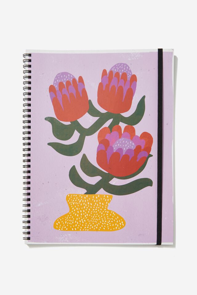 A4 Spinout Notebook, RG ZA PROTEA PAINTING