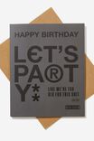 Funny Birthday Card, LETS PARTY - alternate image 1