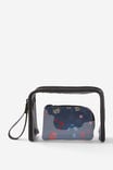 Clear Carry On Duo Case, WILDFLOWER / STORM BLUE BLACK - alternate image 1