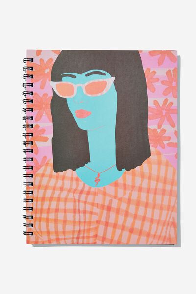A4 Campus Notebook, RG ASIA GIRL PORTRAIT