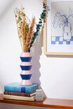 Shape Shifter Vase, RIBBED CLASSIC BLUE & LAVENDER