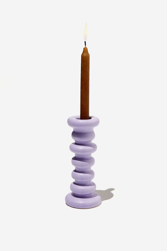 Mystic Minded Candle Holder, LILAC HOOPS