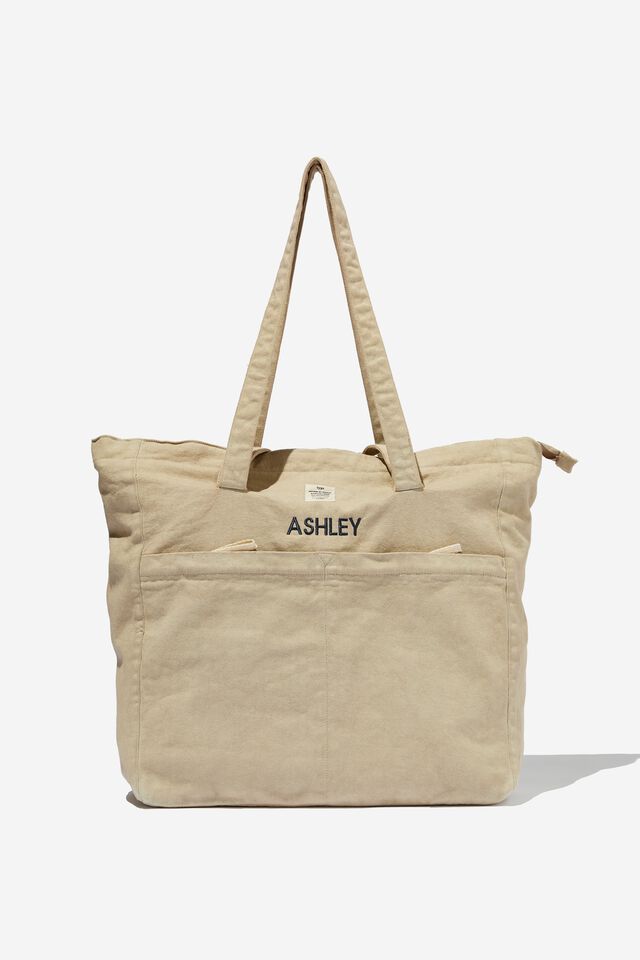 Personalised Wellness Tote, TAUPE