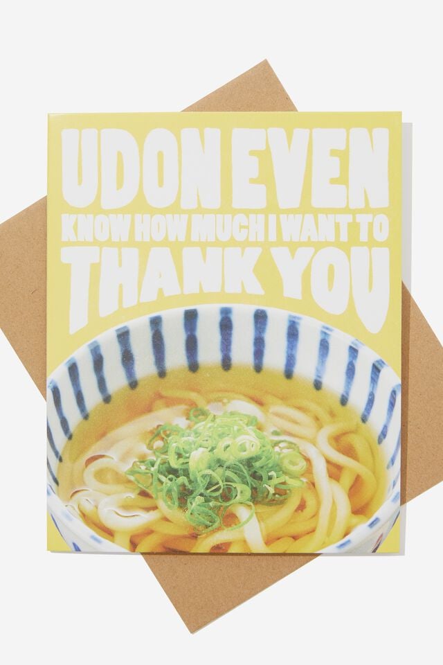 Thank You Card, RG ASIA UDON EVEN KNOW THANK YOU