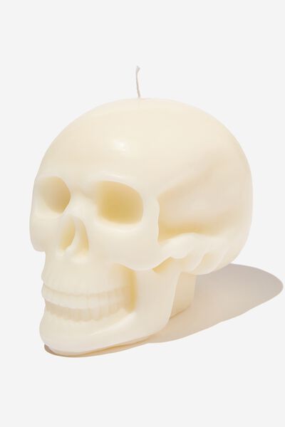 Shaped Skull Candle, WHITE!