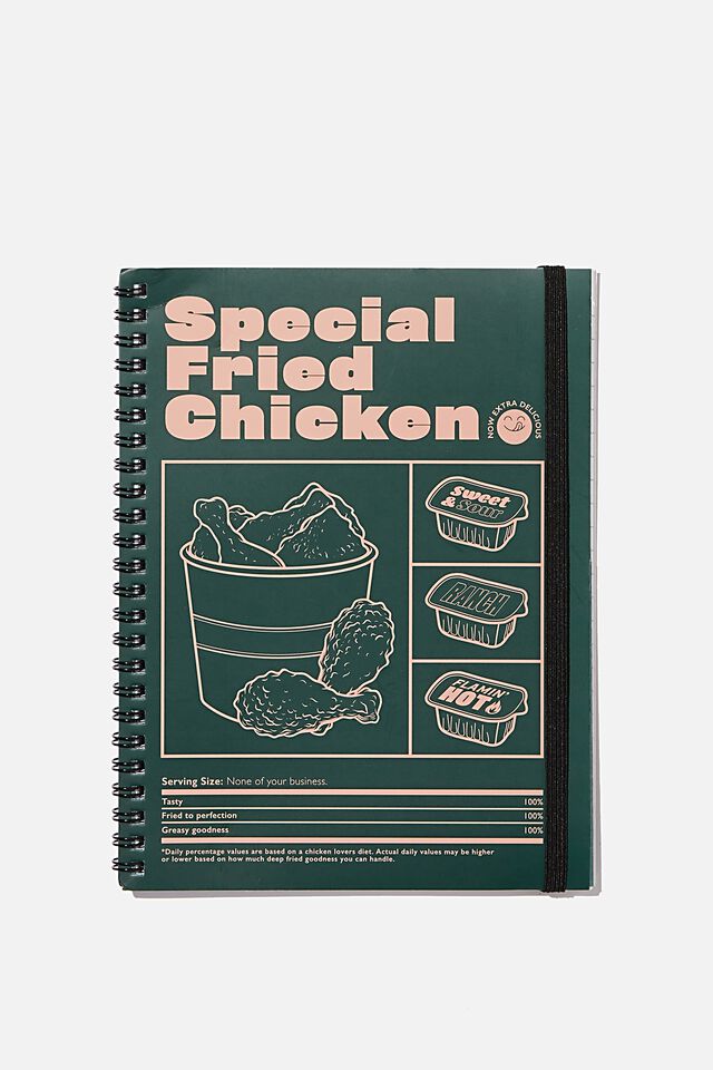 A5 Spinout Notebook, SPECIAL FRIED CHICKEN