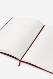 B5 Hard Lined Notetaker Notebook, CABERNET - example image 3