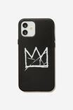 Basquiat Protective Case iPhone 12/12 Pro, LCN BSQ CROWN/BLACK - alternate image 1