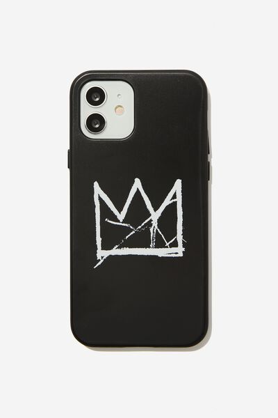 Collab Protective Case Iphone 12/12 Pro, LCN BSQ CROWN/BLACK