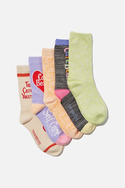 Box Of Socks, LCN CLC CARE BEARS  (S/M)