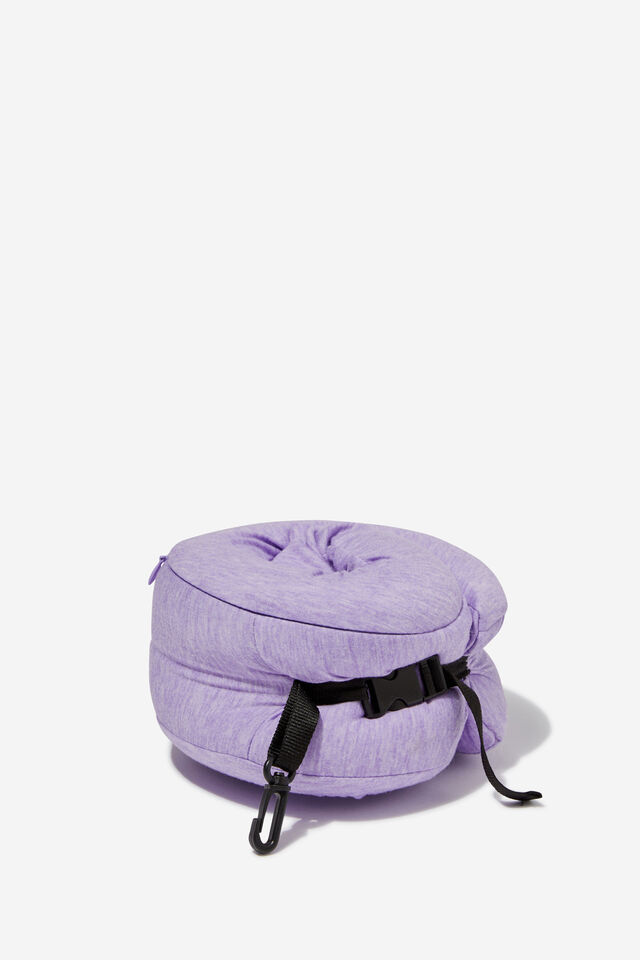 Foldable Travel Neck Pillow, SOFT LILAC MARLE
