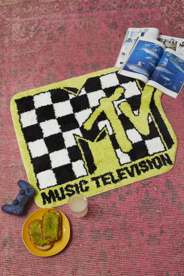 MTV Floor Rug, LCN MTV CHECKERBOARD