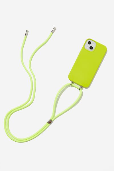 Cross Body Phone Case Iphone 13, LIME