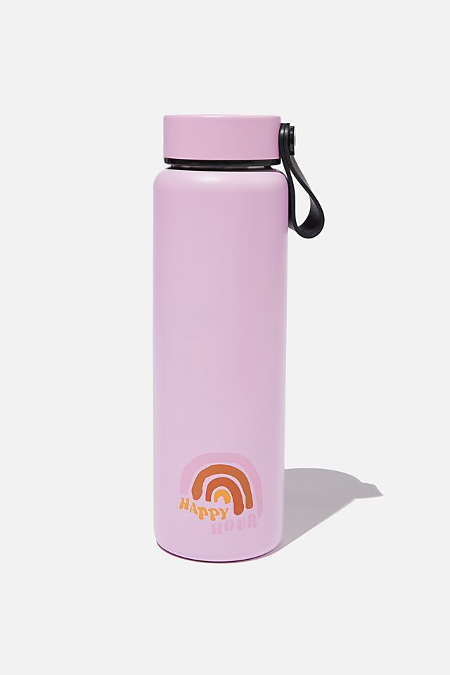 On The Move Metal Drink Bottle 500Ml, HAPPY HOUR