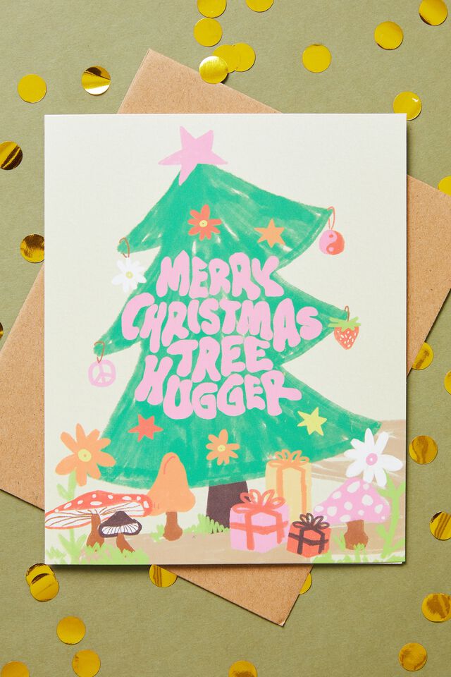 Christmas Card 2022, MERRY CHRISTMAS TREE HUGGER