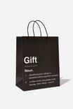 Get Stuffed Gift Bag - Medium, GIFT NOUN BLACK - alternate image 1