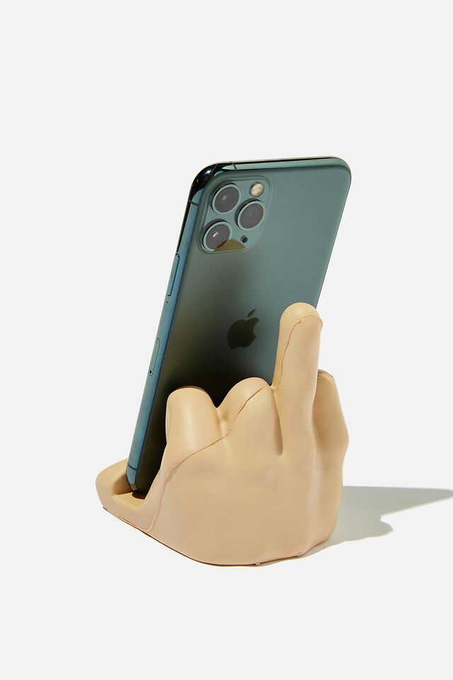 Novelty Phone Stand, MIDDLE FINGER!