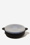 Silicone Popcorn Bowl, BLACK - alternate image 2