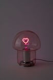 Glass Lamp Filament Globe, BALLET BLUSH HEART - alternate image 3