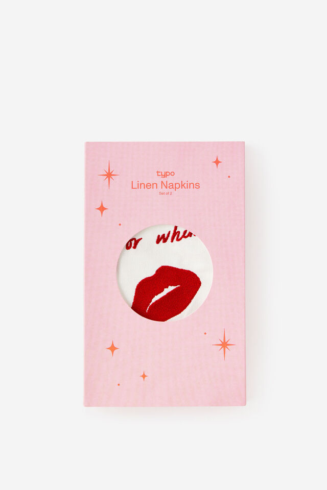 Linen Napkin Set Of 2, THINGS GET MESSY