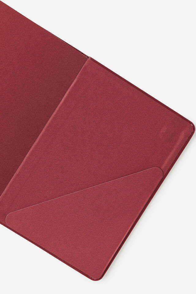 B6 Hard Lined Notetaker Notebook, CABERNET