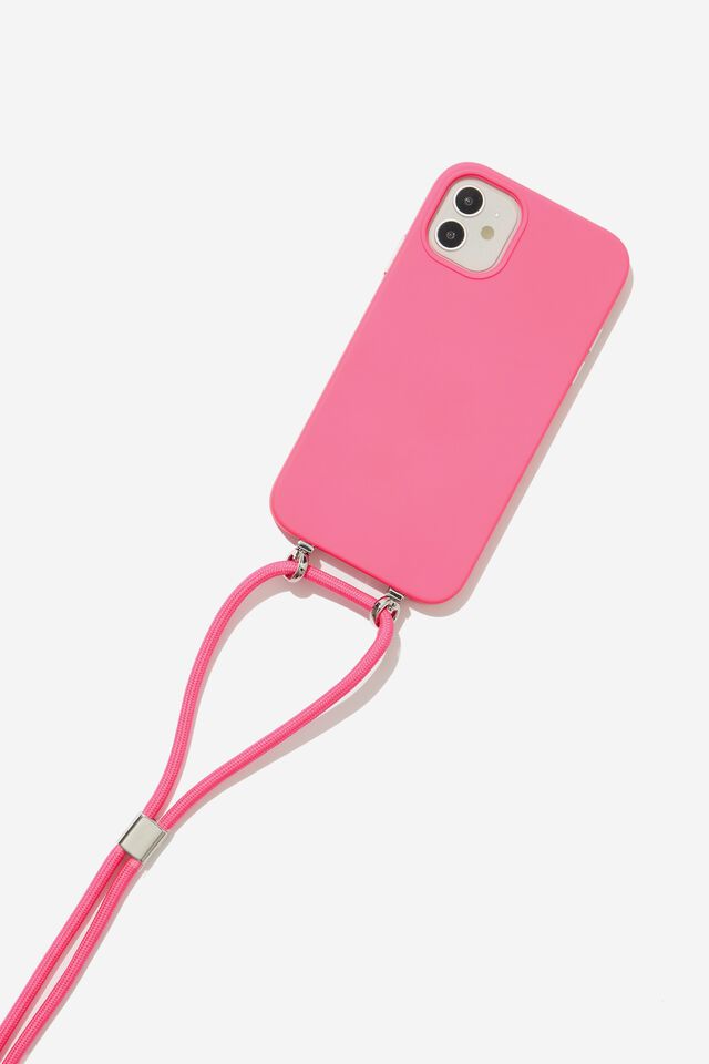 Cross Body Phone Case Iphone 11, SIZZLING PINK