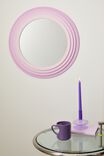Shaped Wall Mirror, ROUND PALE LAVENDER - alternate image 2