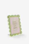 Scalloped Fashion Frame, OLIVE - example image 1