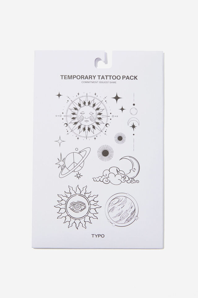 Temporary Tattoo Pack, CELESTIAL