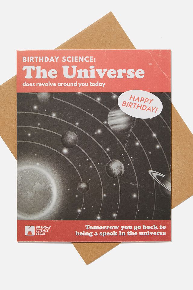 Funny Birthday Card, SPECK IN THE UNIVERSE