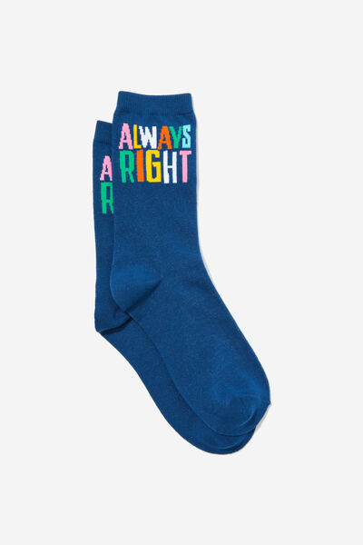 Socks, ALWAYS RIGHT NAVY