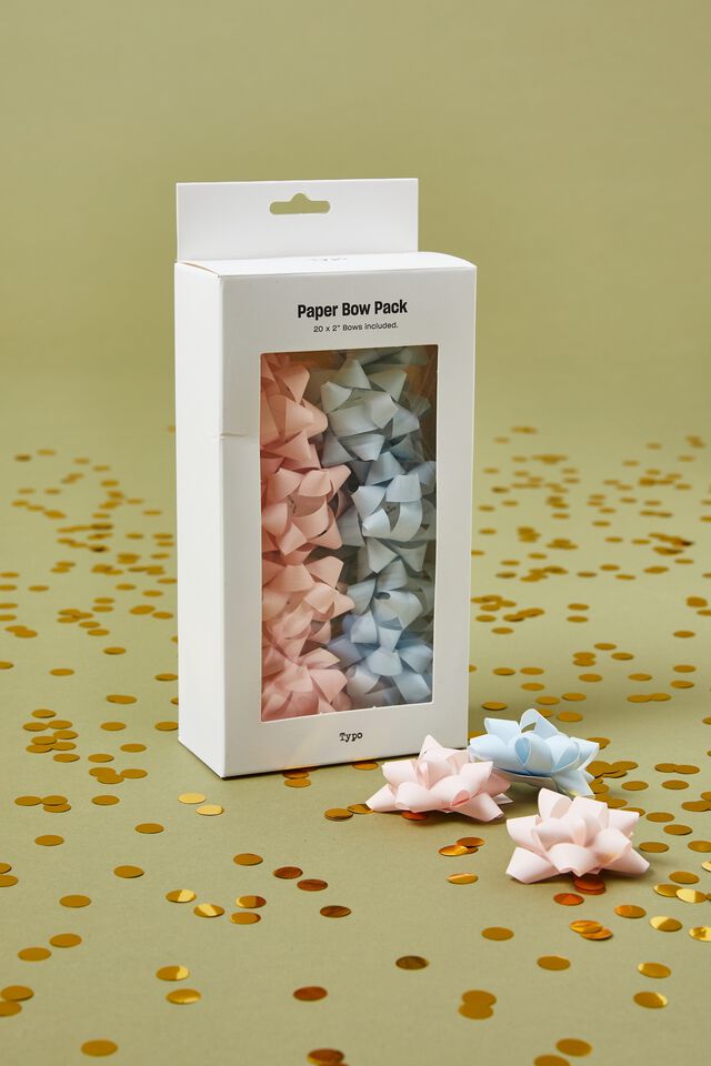 Paper Bow Pack, WHISPER PINK/ARCTIC BLUE