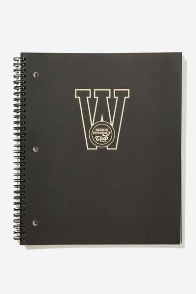 College Ruled Campus Notebook, WEEKEND ENTHUSIAST