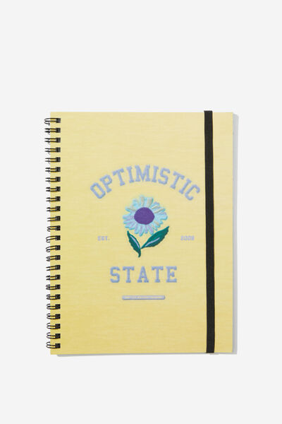 A5 Spinout Notebook, OPTIMISTIC STATE OF MIND.
