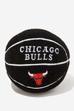 NBA Chicago Bulls Basketball Cushion, LCN NBA CHICAGO BULLS BLACK - alternate image 1