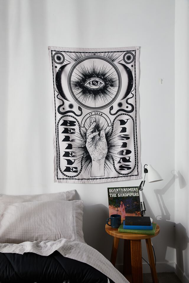 Fabric Wall Hanging, BELIEVE IN YOUR VISIONS!