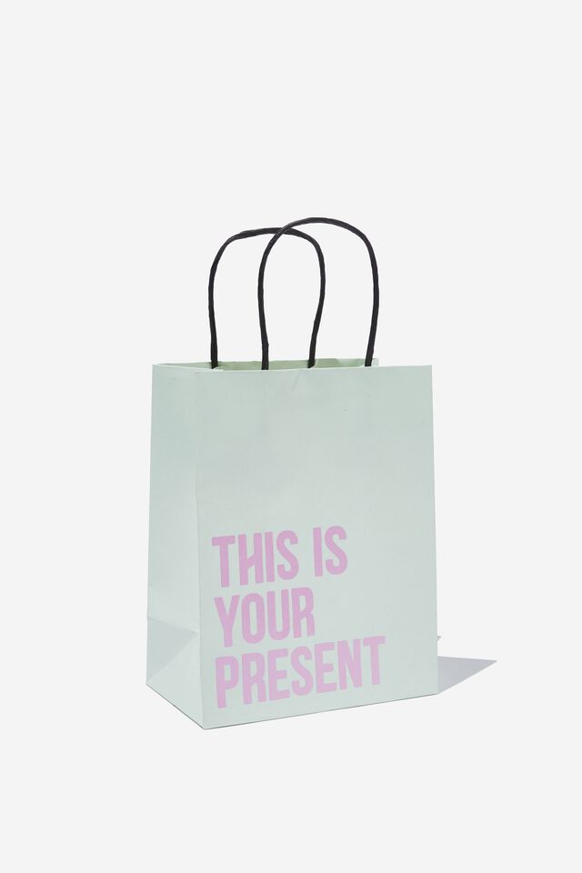 Get Stuffed Gift Bag - Small, THIS IS YOUR PRESENT MINT LILAC