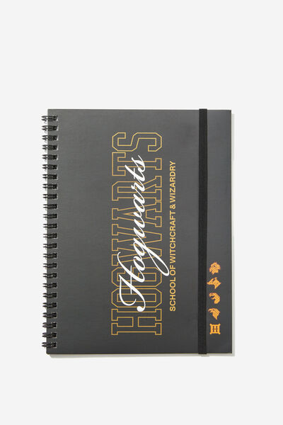 A5 Spinout Notebook, LCN WB HOGWARTS BLACK