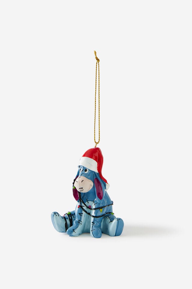 Collab Resin Christmas Ornament, LCN DIS WINNIE THE POOH EEYORE