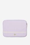 Take Me Away 13 Inch Laptop Case, PALE LILAC SWITCHED OFF