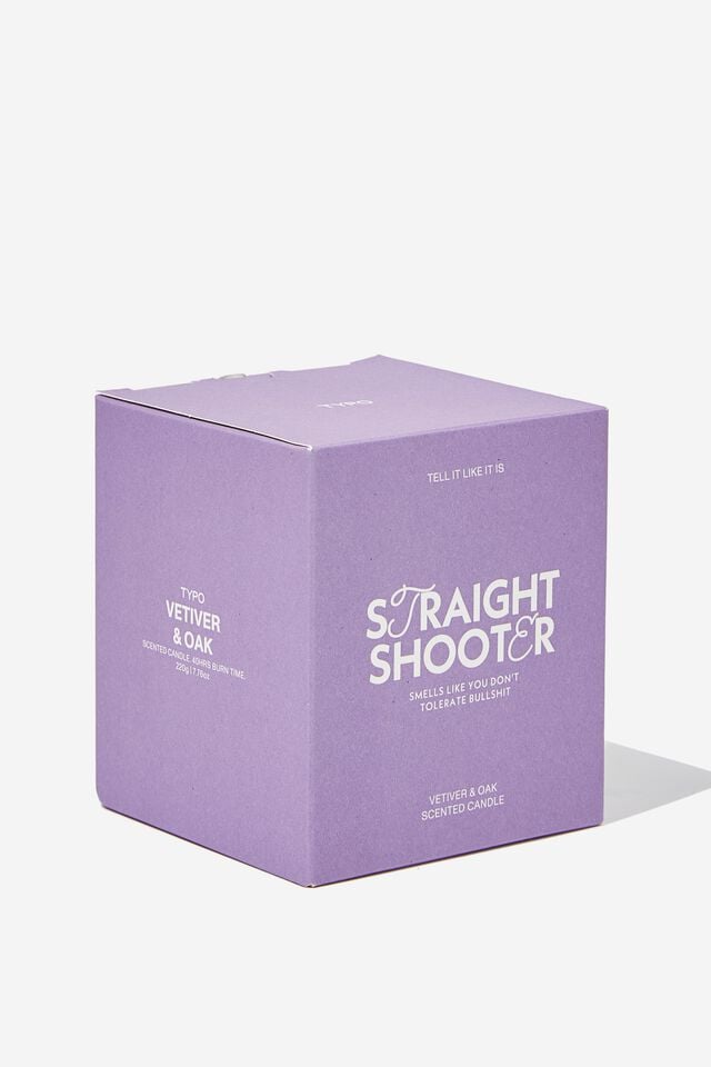 Tell It Like It Is Candle, LILAC STRAIGHT SHOOTER