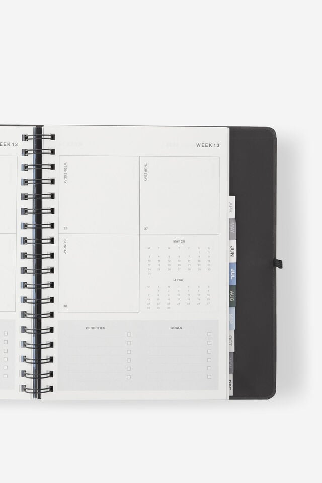 2025 Stay Focused Weekly Planner, BLACK