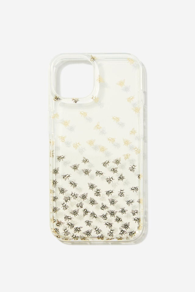 Graphic Phone Case Iphone 13-14, TRELLIS FLORAL / CLEAR