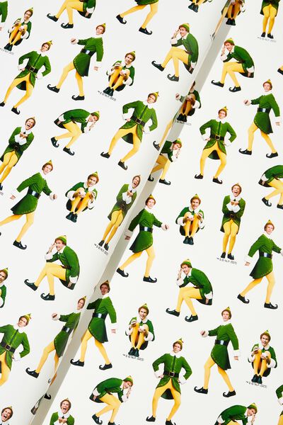 30M Christmas Wrapping Paper Roll, LCN WB ELF POSE