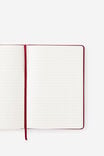 Personalised A5 Hard Lined Notetaker Notebook, CABERNET - example image 2
