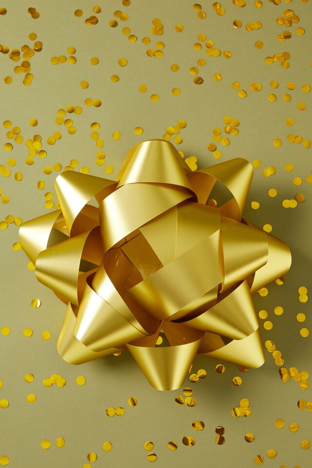 Jumbo Gift Bow, GOLD METALLIC