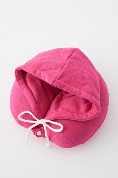 Travel Hoodie Neck Pillow, SUMMER PLUM