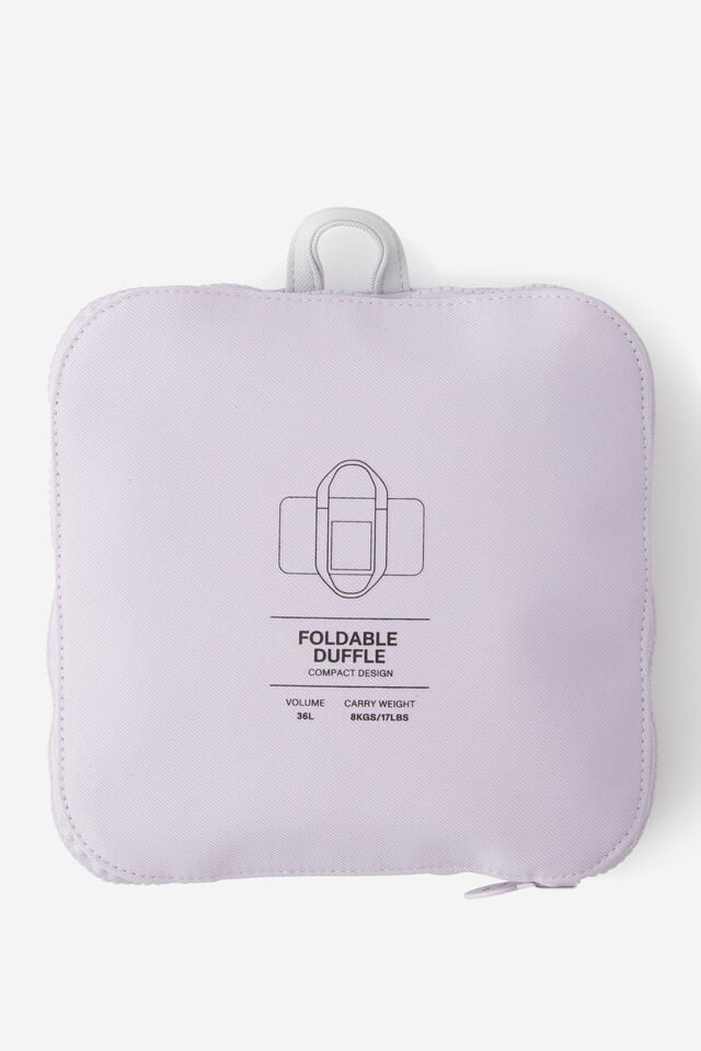 Foldable Holdall Duffle Bag, LAVENDER HAZE